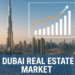 Dubai skyline featuring the Burj Khalifa with overlaid real estate market growth chart and logos of Emaar and Damac.