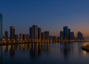 Sharjah skyline view showcasing modern residential and commercial real estate developments in the emirate