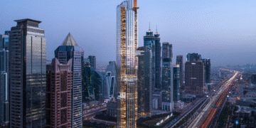 LUMENA by OMNIYAT tower in Business Bay, a new benchmark in Dubai luxury commercial real estate.