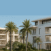 Aerial view of the upcoming Ashley Hills residential development in Arjan, Dubai, by TownX, featuring modern architecture and landscaped surroundings.