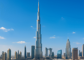 Modern skyline of Dubai with residential and commercial towers, highlighting the city’s appeal for Indian real estate investors