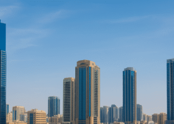Helvetia Verde residential tower in Meydan Horizon, Dubai, featuring Swiss-inspired architecture and landscaped surroundings.