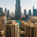 Dubai skyline and modern residential buildings, representing real estate investment opportunities