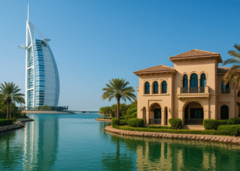 Luxury holiday homes overlooking Dubai Marina waterfront, a prime choice for Indian investors in 2025.