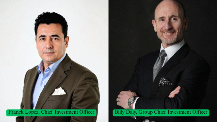 Portraits of Franck Lopez, Chief Investment Officer, and Billy Daly, Group Chief Investment Officer at MBS Global Investments