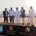 Lotus Living executives and partners at the groundbreaking ceremony for the new residential project in Dubai South real estate.