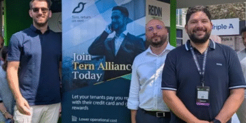 Founders of Tern Rewards promoting the digital rent payment platform in Dubai real estate