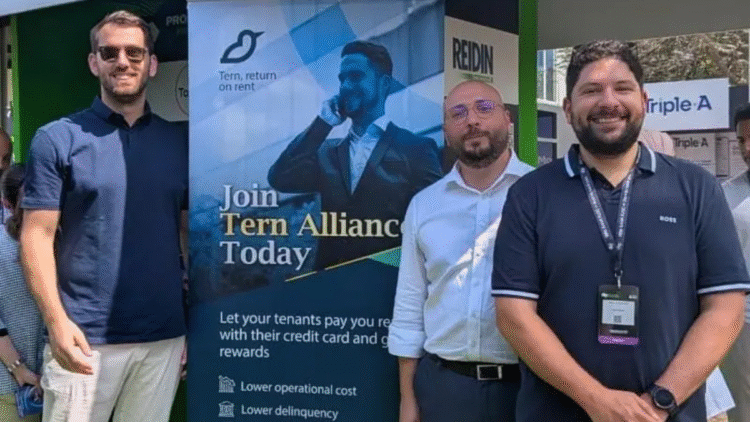 Founders of Tern Rewards promoting the digital rent payment platform in Dubai real estate
