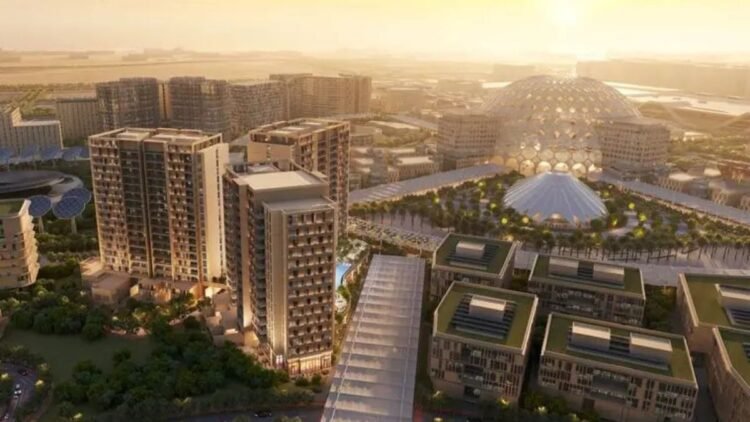 Sidr Residences Expo City Dubai construction site and residential towers