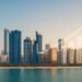 Abu Dhabi skyline with luxury real estate developments reflecting transaction growth