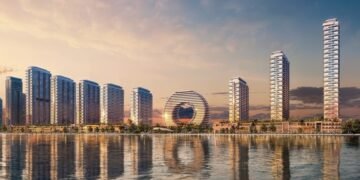 Downtown UAQ Sobha Realty waterfront development in Umm Al Quwain with residential towers and natural coastline