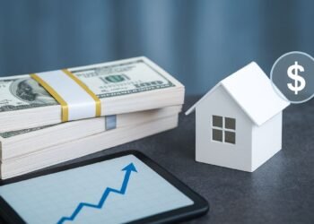 Property Finder headquarters with digital real-estate interface showing UAE property data on a screen.