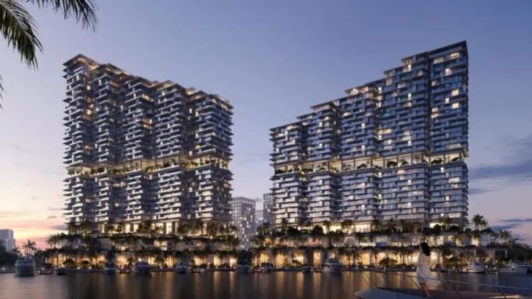 Riviera Residences towers on Al Reem Island Abu Dhabi with waterfront views and modern architectural design.