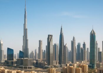 Dubai October property market performance showing modern residential towers and ongoing development along Sheikh Zayed Road business corridor