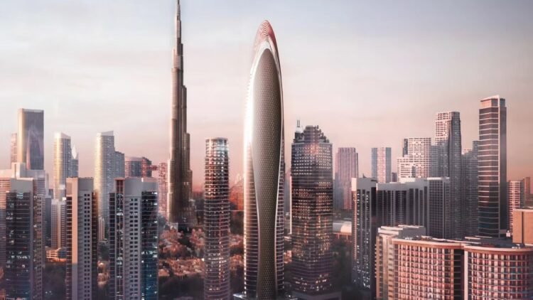 Dubai South residential development Crown Palace by Amirah Developments featuring European-inspired architecture with 104 apartments in master-planned community