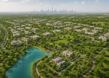 LEOS Developments Wadi Al Safa 5 master community Dubai – sustainable villas and townhouses with green spaces and water features.