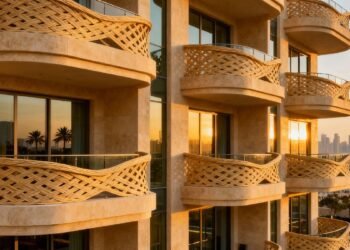 Al Ghurair The Weave JVC featuring sculptural balconies with woven-inspired facade in modern Dubai architecture