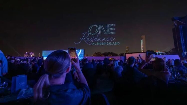 ONE Residence Al Reem Island off-plan tower with eVTOL rooftop and drone port in Abu Dhabi.