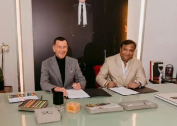 Pier Paolo Righi CEO of KARL LAGERFELD and Rahul Kumar Gupta, Chairman of AARK Developers.