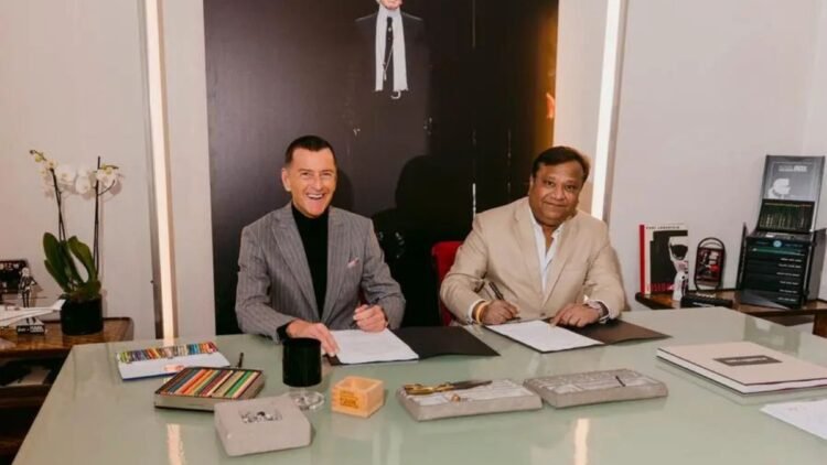 Pier Paolo Righi CEO of KARL LAGERFELD and Rahul Kumar Gupta, Chairman of AARK Developers.