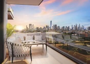 Nabni Avenue 7 construction Al Furjan Dubai site with 12-storey mid-rise building progress