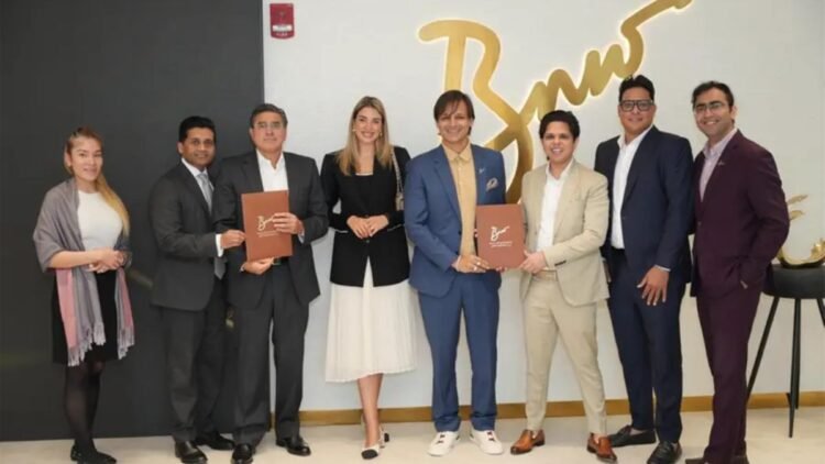 Burj Mayfair x BNW Developments nine-figure deal signing ceremony.