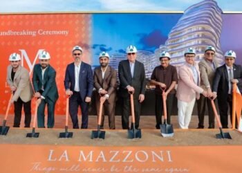 La Mazzoni Al Marjan Island groundbreaking ceremony.