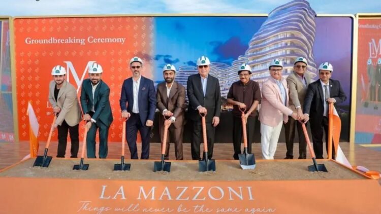 La Mazzoni Al Marjan Island groundbreaking ceremony.