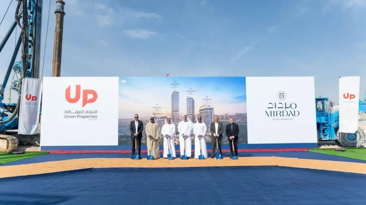 Motor City Dubai residential neighbourhood showing mid-rise apartment buildings and community living environment