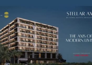 Mid-rise residential development site in Warsan 4 highlighting Dubai mid-market housing supply growth.