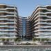 Waterfront view of Al Marjan Island highlighting Al Marjan Island branded residences and resort-linked residential development.