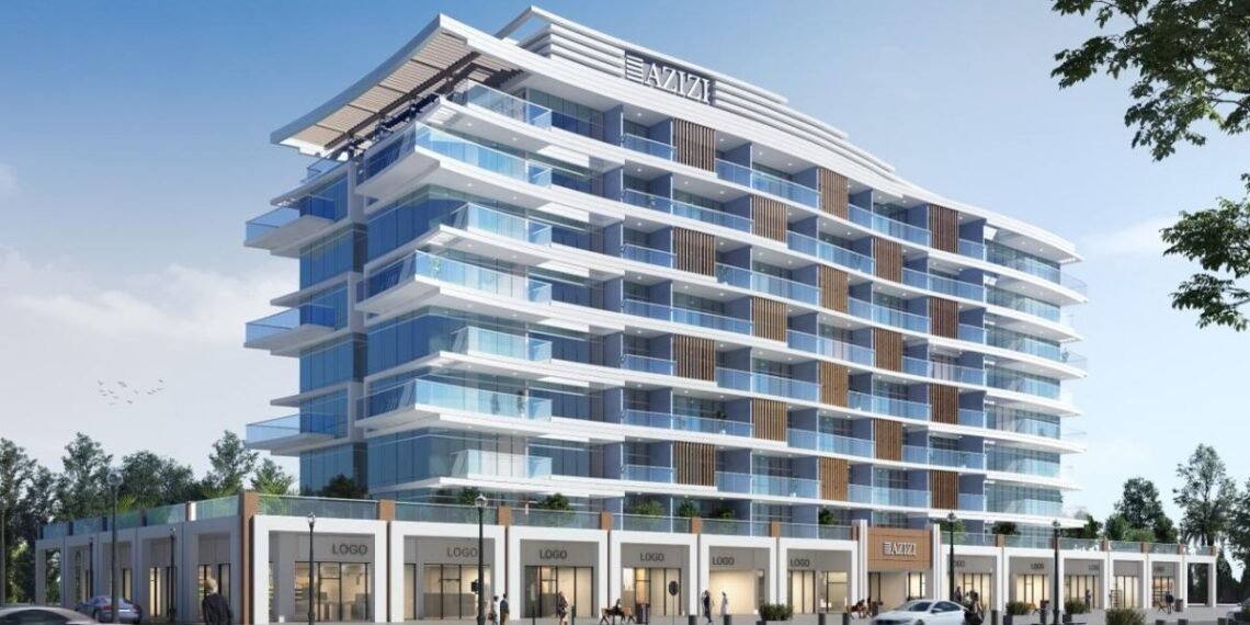 Azizi Riviera 66 residential tower within the Riviera lagoon community in Mohammed Bin Rashid City Dubai