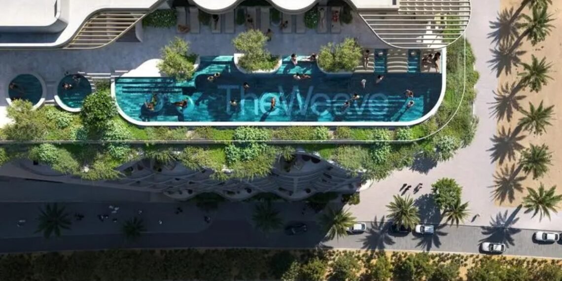 JVC residential supply dynamics shown through mid-rise apartment construction in Jumeirah Village Circle.