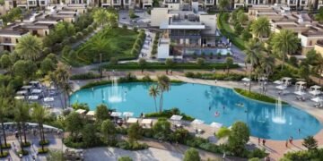 Clean energy battery system deployed at Sobha Elwood construction site in Dubai, replacing diesel generators