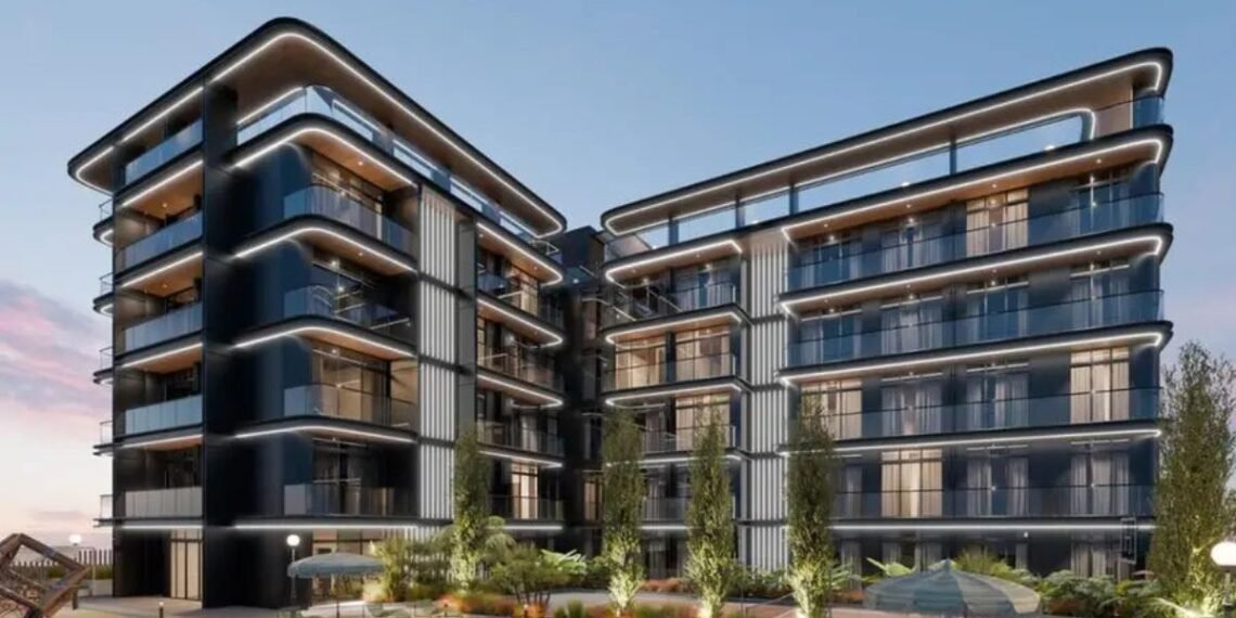 The Hudson JVC boutique residential launch exterior view in Jumeirah Village Circle Dubai.