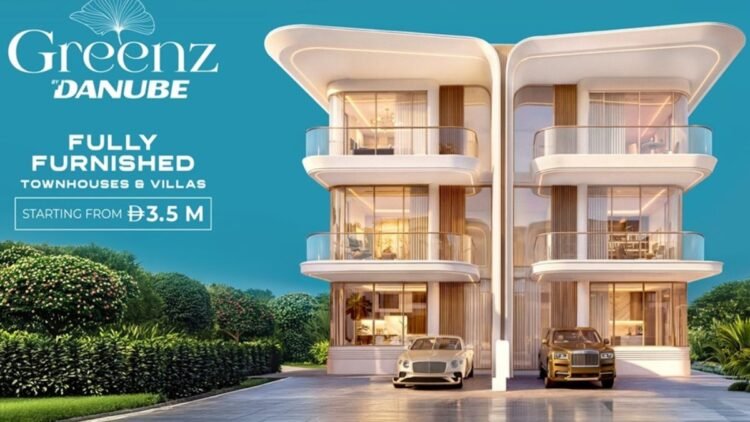 Danube Greenz Dubai launch showing villas and townhouses in Dubai International Academic City