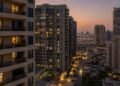 Dubai residential skyline at dusk illustrating shifting Dubai rental yields as apartment rents cool in 2026