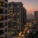Dubai residential skyline at dusk illustrating shifting Dubai rental yields as apartment rents cool in 2026