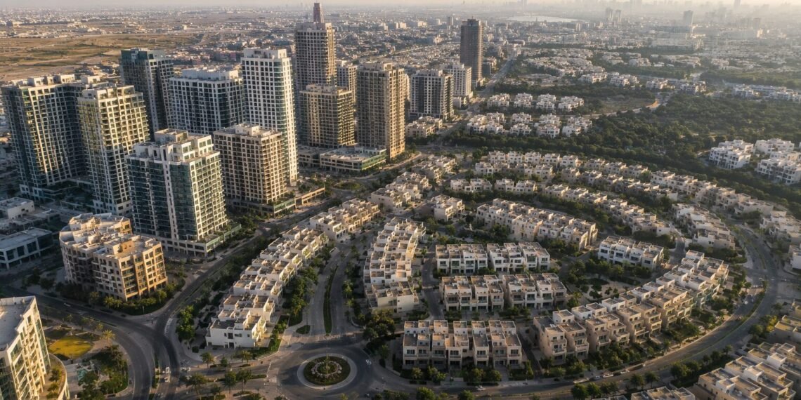 Dubai first-time home buyer programme 2026 residential community aerial view