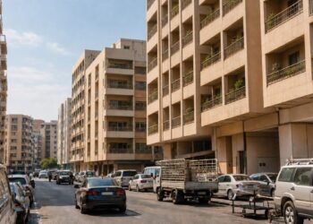 A dense older residential district in Deira, the kind of Dubai neighbourhood where the Dubai shared housing law will reshape bed-space and partitioned rentals
