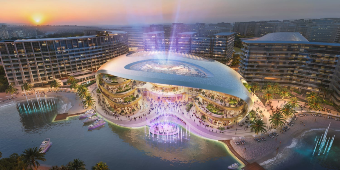 Residential towers under construction in Dubai South as Dubai off-plan handovers reach an 18-year high
