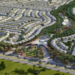 Townhouse clusters under construction at the Azizi Florence Sharjah masterplan in Umm Fanain